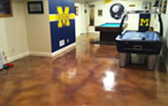 decorative basement concrete floor coatings
