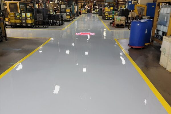 Industrial Epoxy Floors, safety lines, Ohio